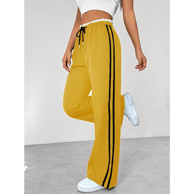 Milano Sportieve Wide-Leg Broek met Strependetail
