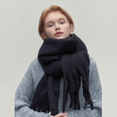 Dames Sjaal met Kwastjes – Elegant & Tijdloos Design