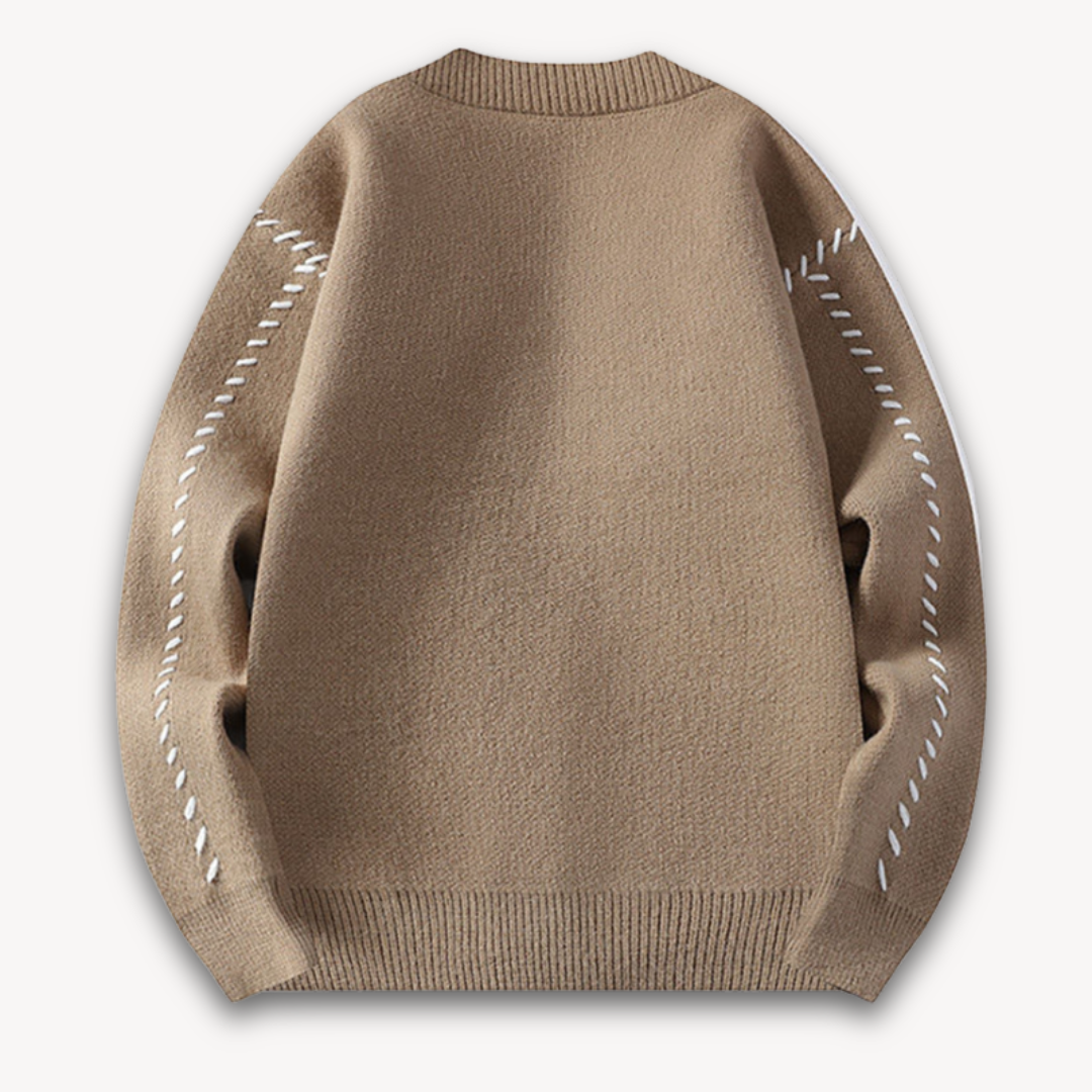Heren Gebreid Vest – Wolmix Cardigan met Knopen