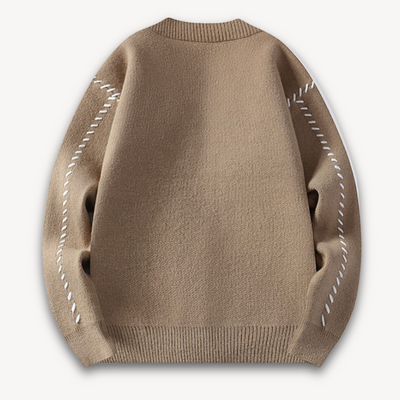 Heren Gebreid Vest – Wolmix Cardigan met Knopen