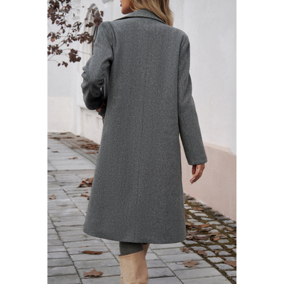 Elegante Lange Dames Winterjas – Getailleerd & Tijdloos