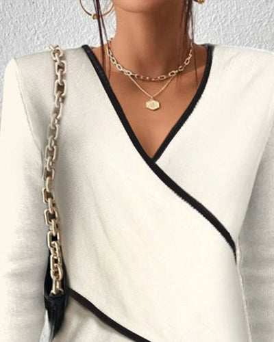Dames V-Hals Trui – Tijdloos, Elegant & Comfortabel