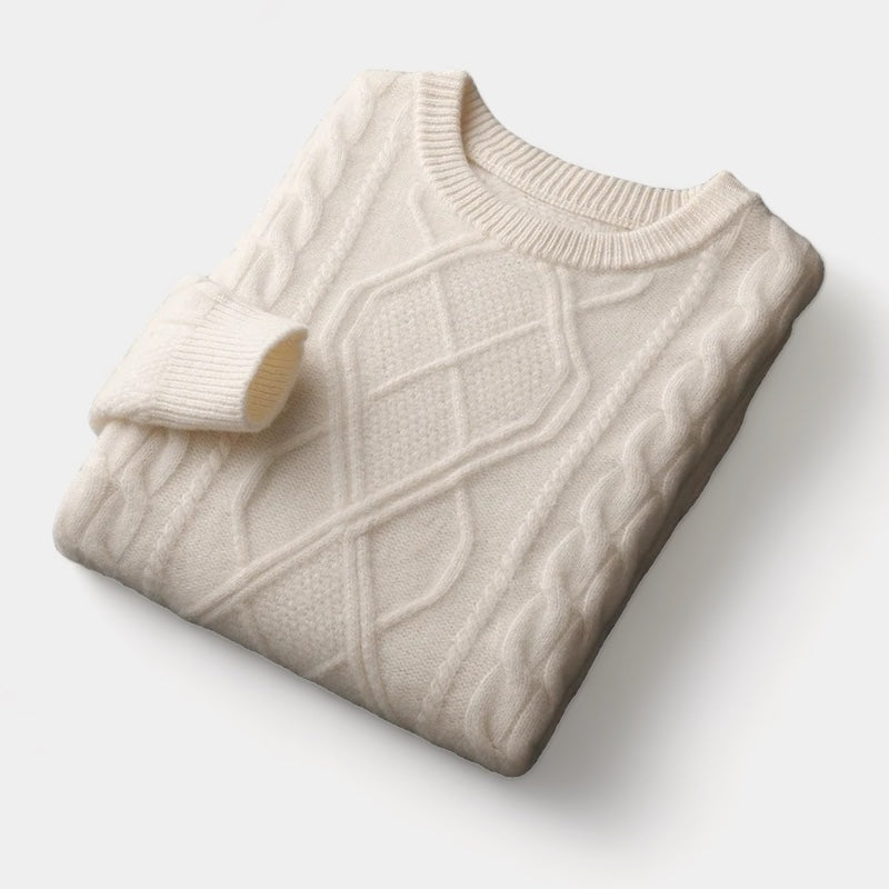 Merino Wol Gebreide Trui – Luxe Herenmode