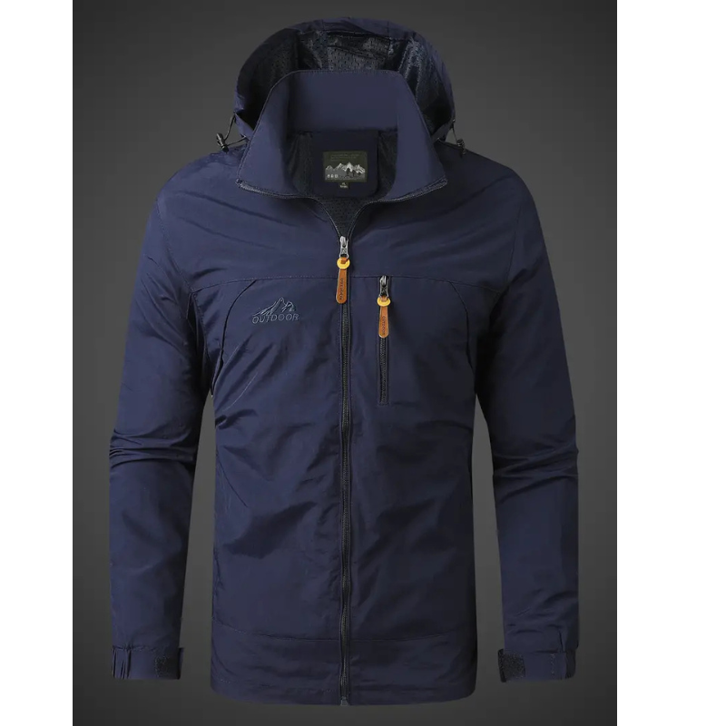 Heren Regenjas met Capuchon – Waterdicht & Ademend