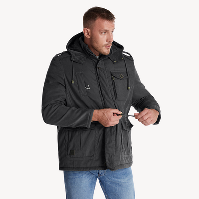 Heren Winter Parka – Waterdicht en Gevoerd met Kunstbont