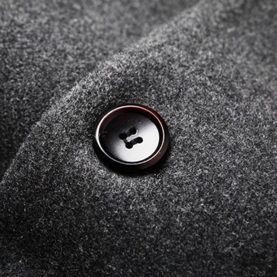 Heren Wolmix Overcoat – Tijdloze Chesterfield Jas