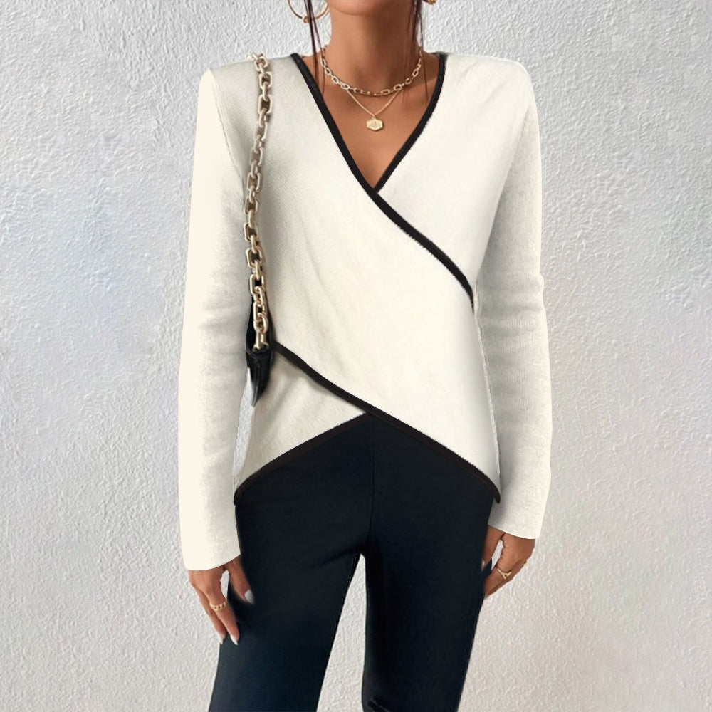Dames V-Hals Trui – Tijdloos, Elegant & Comfortabel