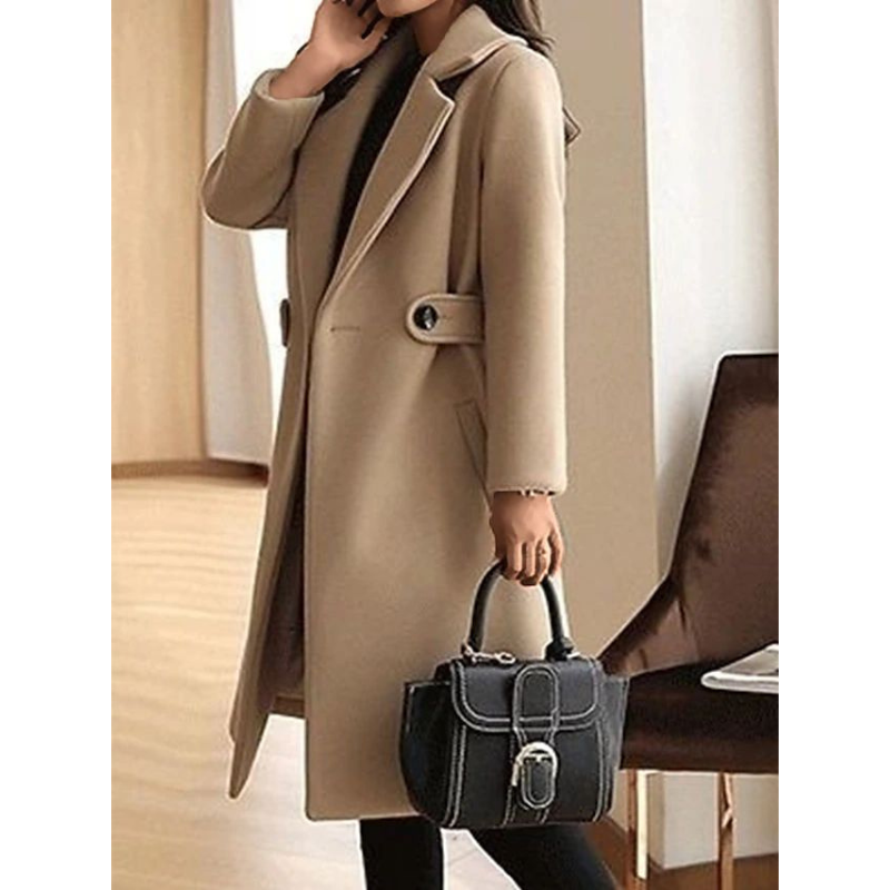 Slim-Fit Winterjas met Ceintuur