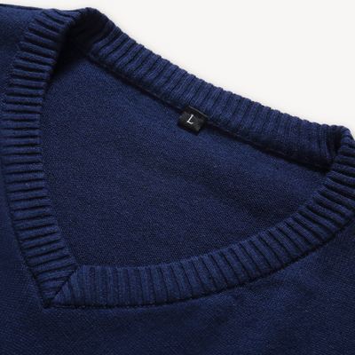 Heren V-Hals Trui – Slim Fit Katoenmix