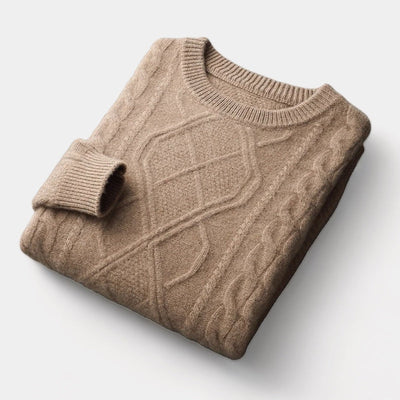 Merino Wol Gebreide Trui – Luxe Herenmode