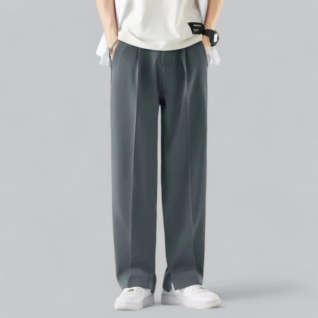 Heren Broek met Wijd Pijp – Comfortabel & Stijlvol