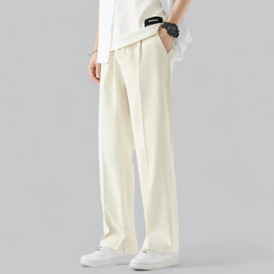 Heren Broek met Wijd Pijp – Comfortabel & Stijlvol