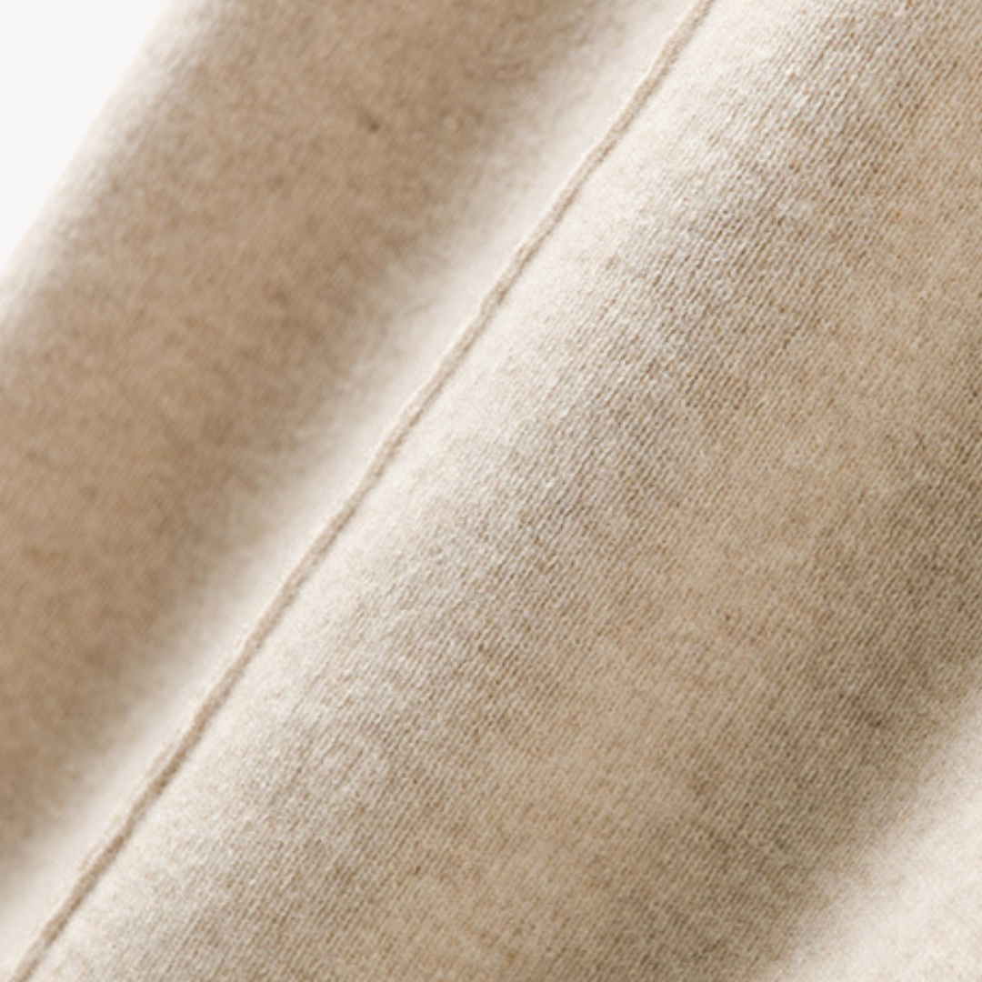 Cashmere Dames Broek – Wijde Pantalon met Trekkoord