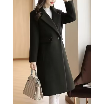 Slim-Fit Winterjas met Ceintuur
