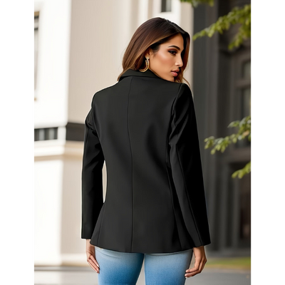 Dames Blazer met Suèdelook