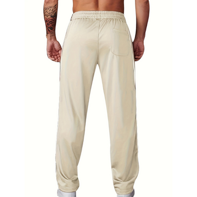 Heren Sportbroek – Lichtgewicht Gebreid met Losse Fit & Zijstreep
