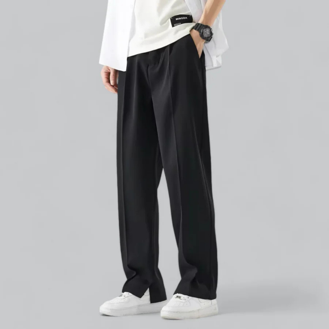 Heren Broek met Wijd Pijp – Comfortabel & Stijlvol