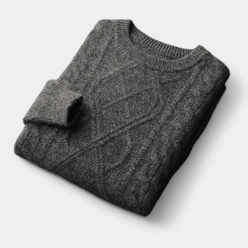 Merino Wol Gebreide Trui – Luxe Herenmode
