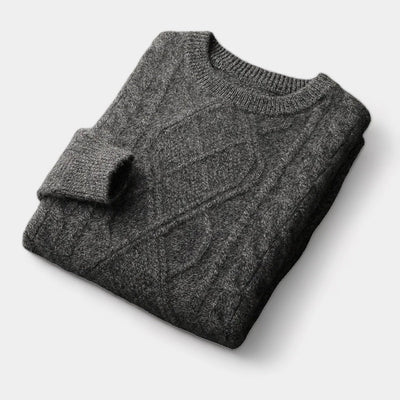 Merino Wol Gebreide Trui – Luxe Herenmode