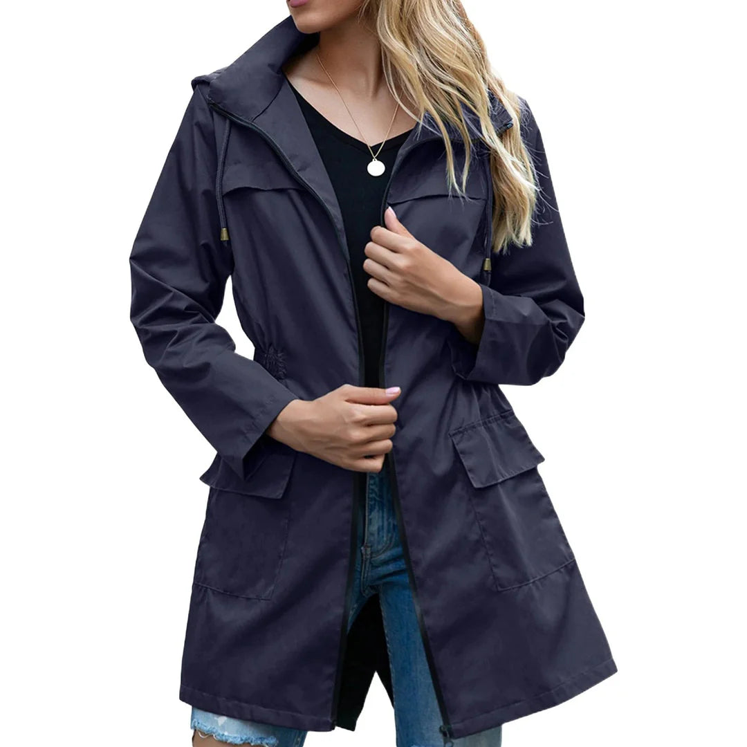 Lange Windjas Dames – Waterdicht & Elegant