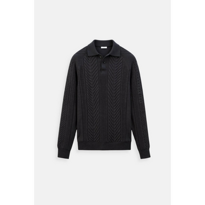 Louis Retro Trui – Effen Kleur, Lange Mouwen