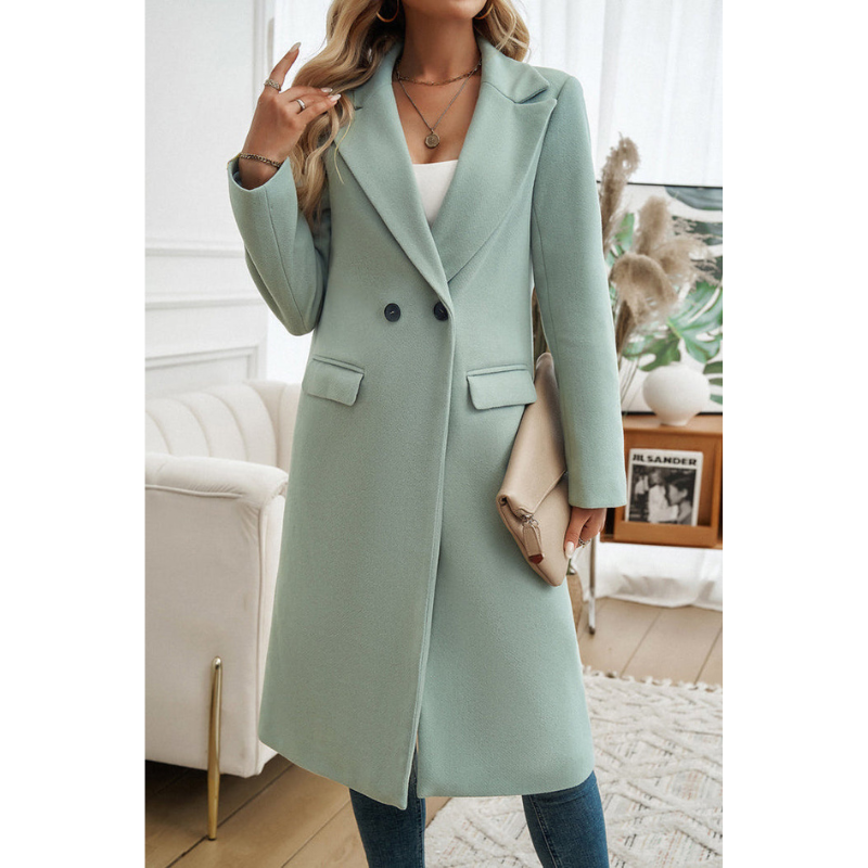 Elegante Lange Dames Winterjas – Getailleerd & Tijdloos