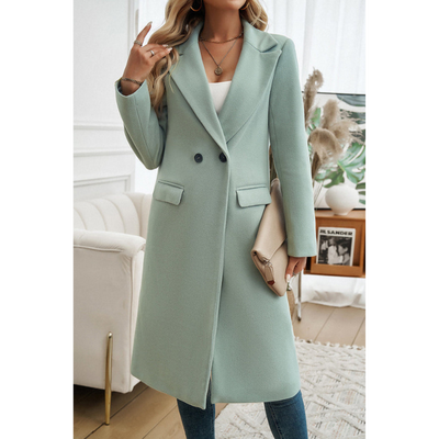 Elegante Lange Dames Winterjas – Getailleerd & Tijdloos