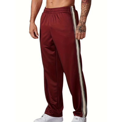 Heren Sportbroek – Lichtgewicht Gebreid met Losse Fit & Zijstreep