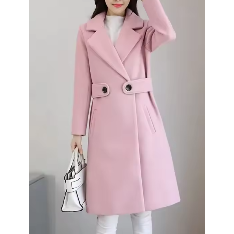 Slim-Fit Winterjas met Ceintuur
