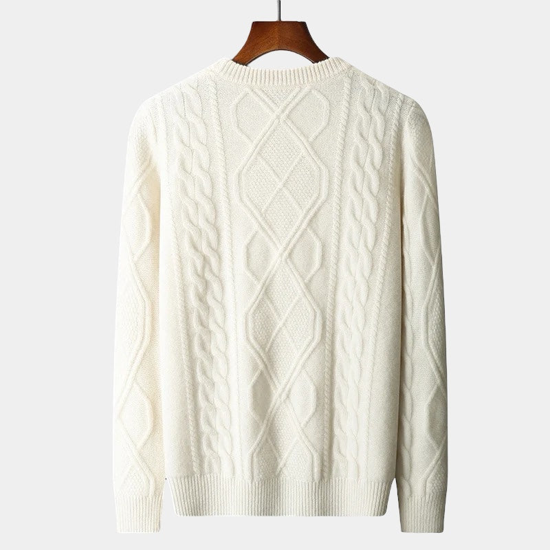Merino Wol Gebreide Trui – Luxe Herenmode