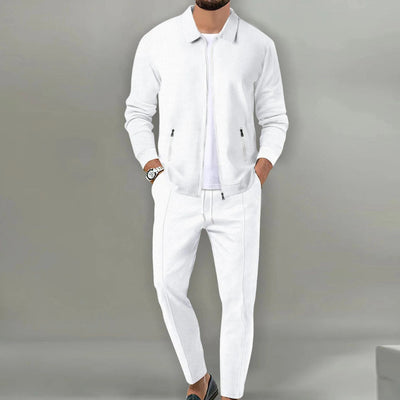 Heren Trainingspak 2-Delig – Lichtgewicht Zip Jacket & Tapered Joggers