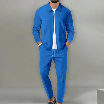 Heren Trainingspak 2-Delig – Lichtgewicht Zip Jacket & Tapered Joggers