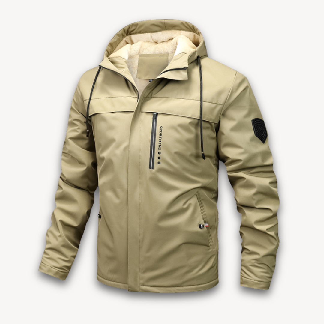 Heren Waterdichte Jas met Capuchon – Lichtgewicht Outdoor Jack