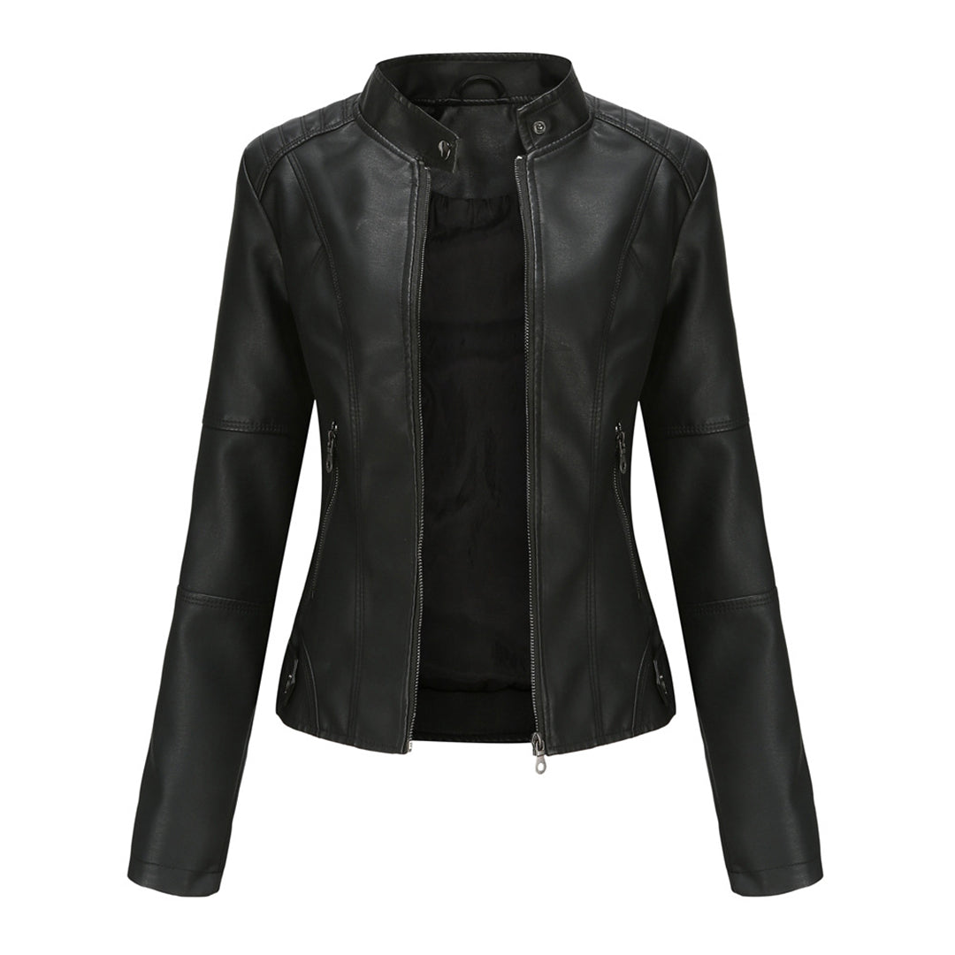 Getailleerde Leren Dames Jas – Tijdloos & Elegant