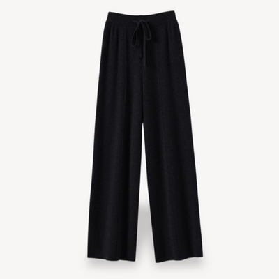 Cashmere Dames Broek – Wijde Pantalon met Trekkoord