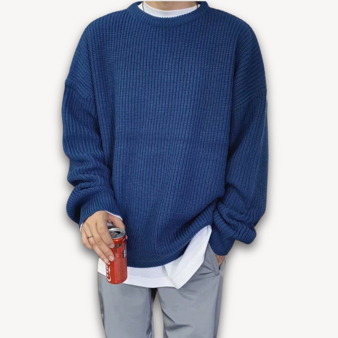 Heren Gebreide Trui – Oversized Winter Pullover