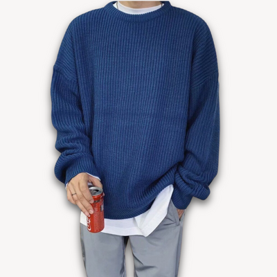 Heren Gebreide Trui – Oversized Winter Pullover