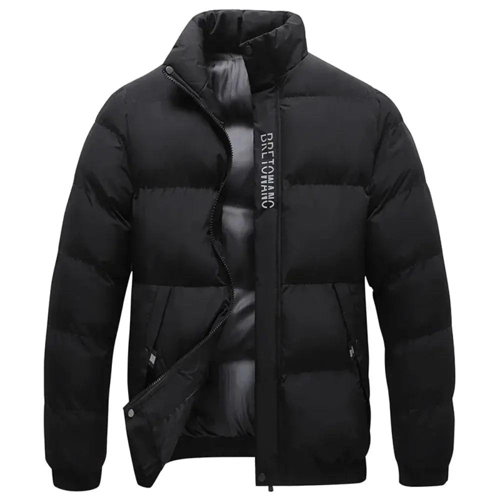 Heren Winterjas met Kraag – Water- en Winddicht