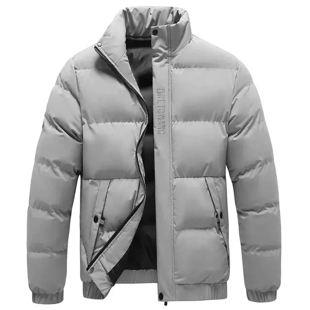 Heren Winterjas met Kraag – Water- en Winddicht
