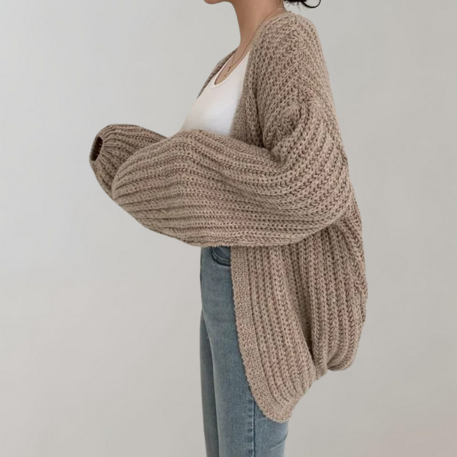 Oversized Chunky Knit Dames Cardigan – Warm & Stijlvol