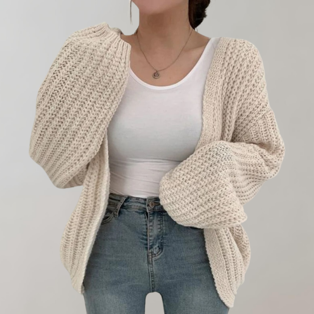 Oversized Chunky Knit Dames Cardigan – Warm & Stijlvol