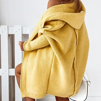 Dames Lange Cardigan met Capuchon – Oversized & Super Zacht
