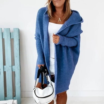 Dames Lange Cardigan met Capuchon – Oversized & Super Zacht