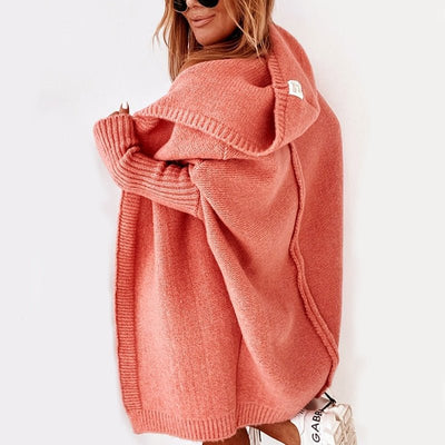 Dames Lange Cardigan met Capuchon – Oversized & Super Zacht