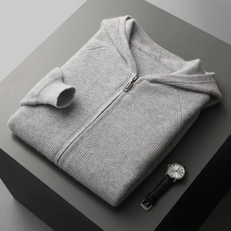 Heren Cardigan van Premium Wol – Comfort & Elegantie