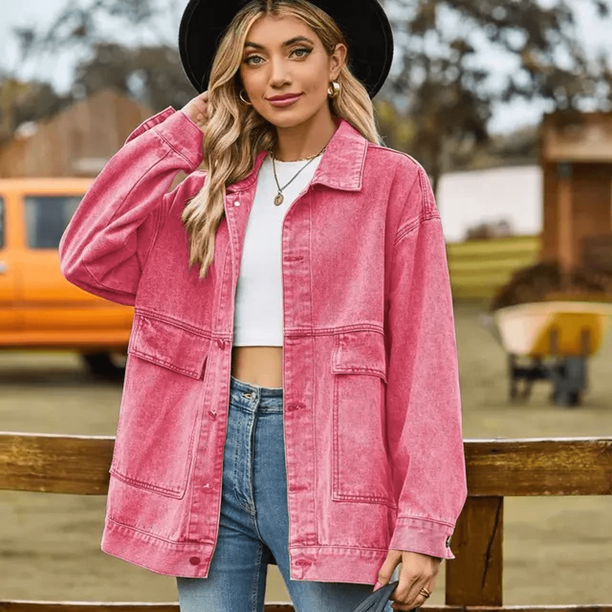 Dames Oversized Spijkerjack – Casual & Tijdloos Design