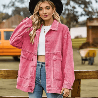 Dames Oversized Spijkerjack – Casual & Tijdloos Design