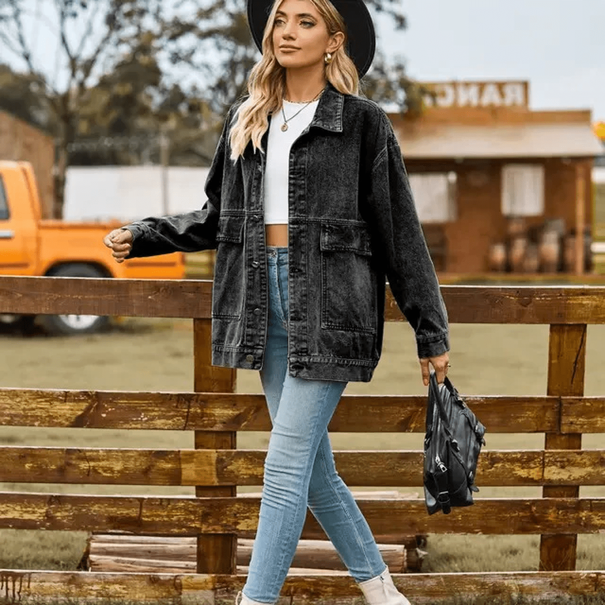Dames Oversized Spijkerjack – Casual & Tijdloos Design