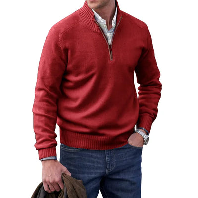 Lugano Kasjmier Pullover met Rits