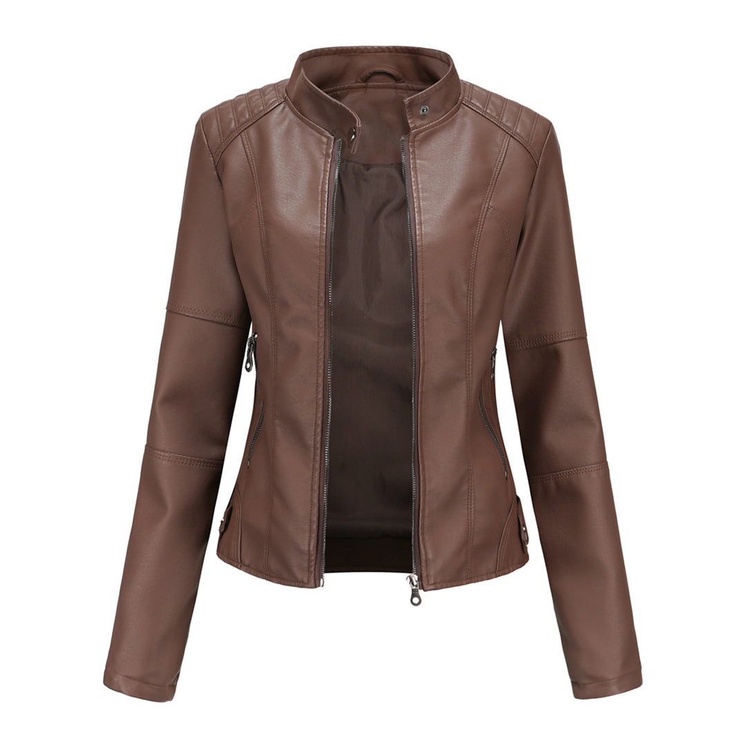 Getailleerde Leren Dames Jas – Tijdloos & Elegant